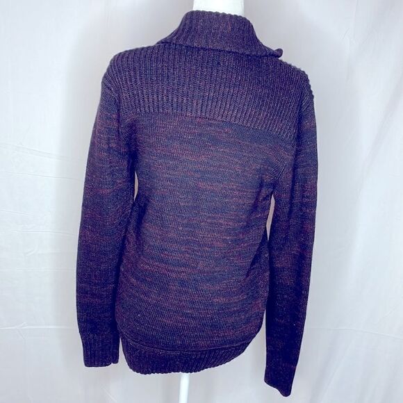 H&M Cardigan Sweater Double Breasted Wool blend purple size Small - Picture 2 of 9